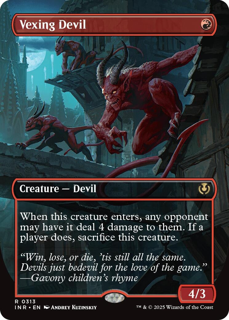 Image for Vexing Devil (Borderless) (Innistrad Remastered) (313) - Magic: The Gathering