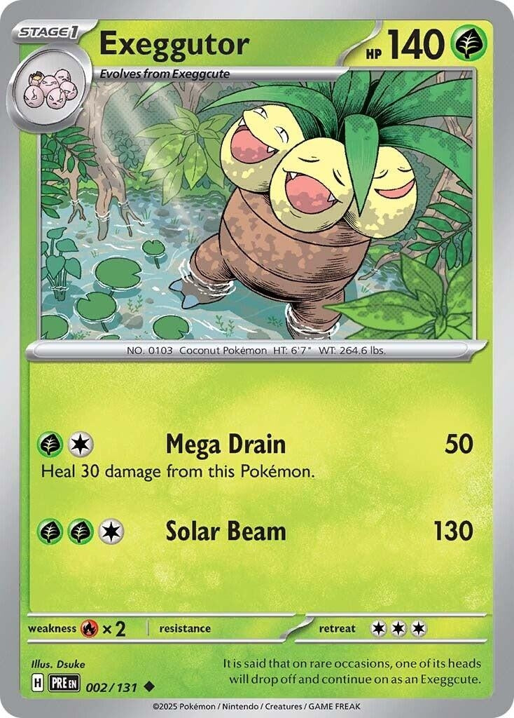 Image for Exeggutor (SV: Prismatic Evolutions) (002/131) - Pokemon