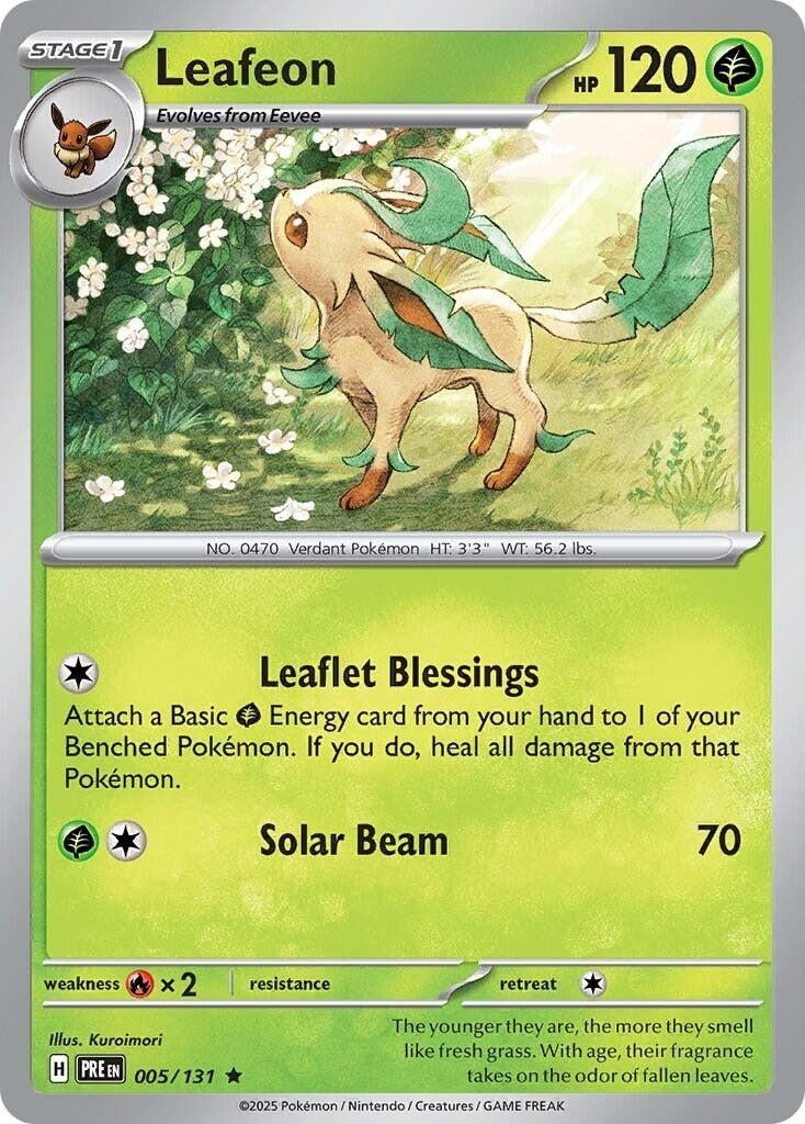 Image for Leafeon (SV: Prismatic Evolutions) (005/131) - Pokemon