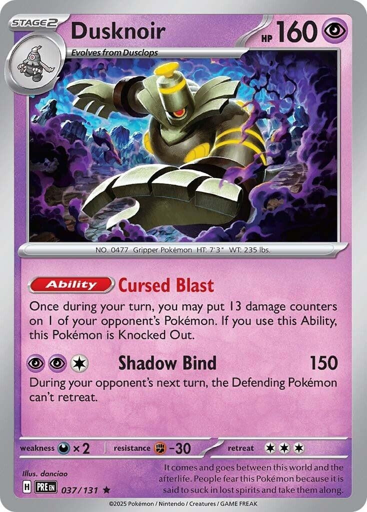 Image for Dusknoir (SV: Prismatic Evolutions) (037/131) - Pokemon