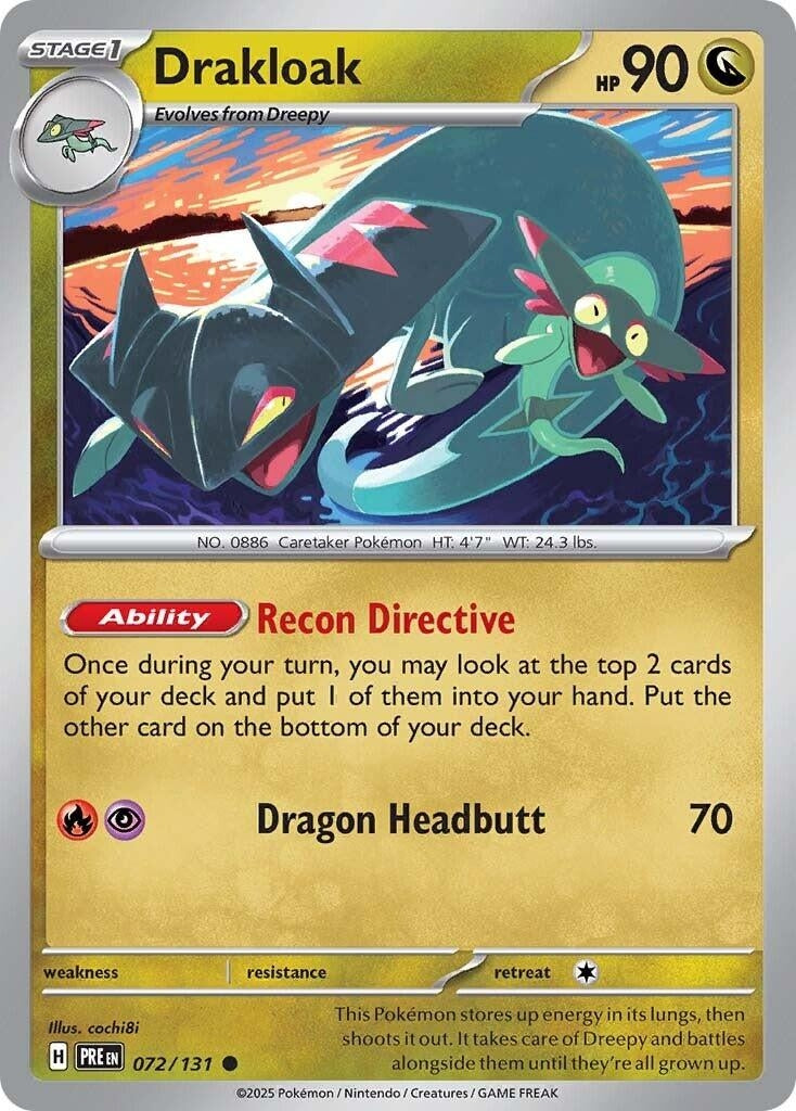Image for Drakloak (SV: Prismatic Evolutions) (072/131) - Pokemon