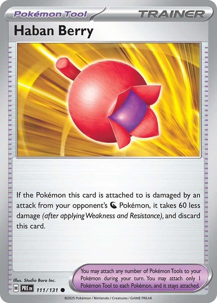 Image for Haban Berry (SV: Prismatic Evolutions) (111/131) - Pokemon
