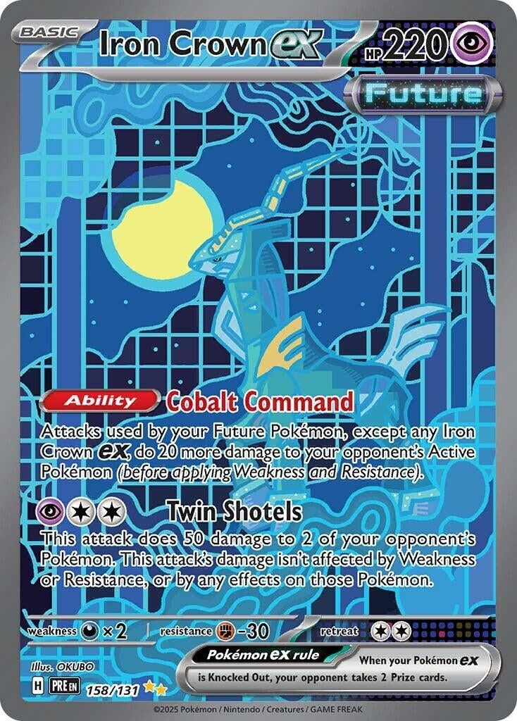 Image for Iron Crown ex (SV: Prismatic Evolutions) (158/131) - Pokemon