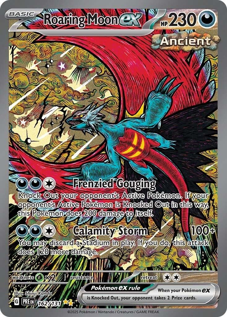 Image for Roaring Moon ex (SV: Prismatic Evolutions) (162/131) - Pokemon