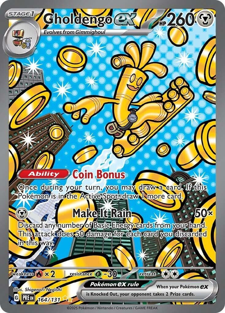Image for Gholdengo ex (SV: Prismatic Evolutions) (164/131) - Pokemon