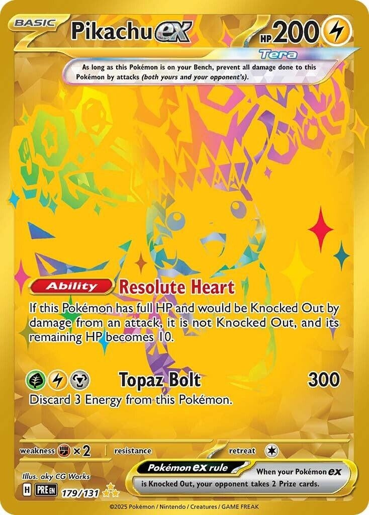 Image for Pikachu ex (SV: Prismatic Evolutions) (179/131) - Pokemon