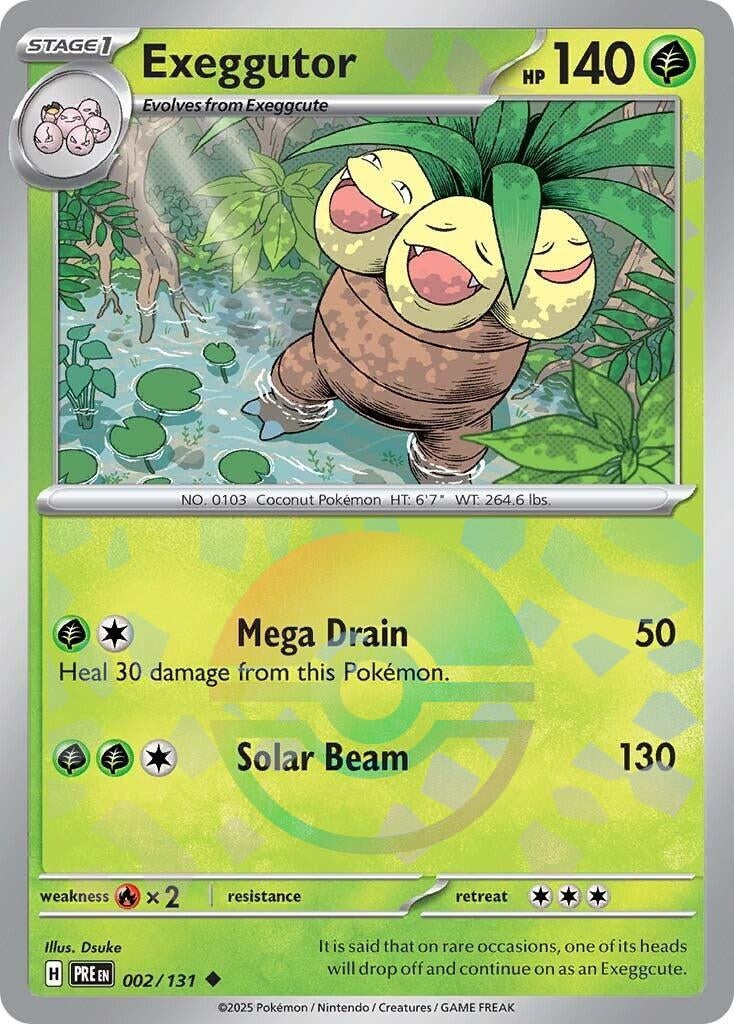 Image for Exeggutor (Poke Ball Pattern) (SV: Prismatic Evolutions) (002/131) - Pokemon
