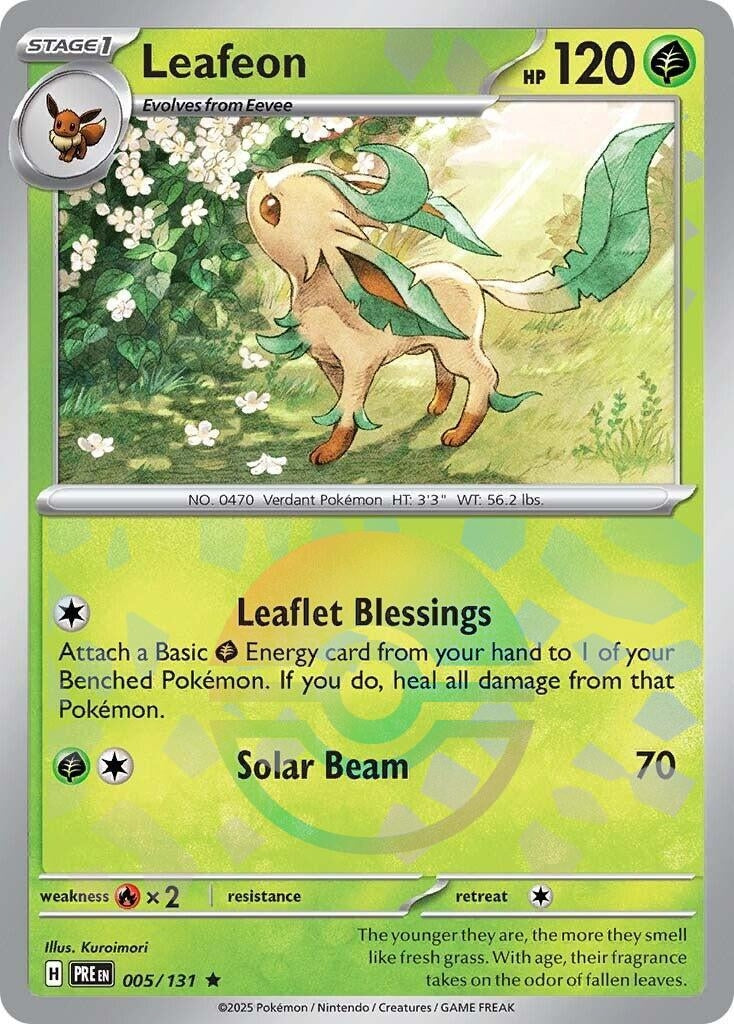 Image for Leafeon (Poke Ball Pattern) (SV: Prismatic Evolutions) (005/131) - Pokemon