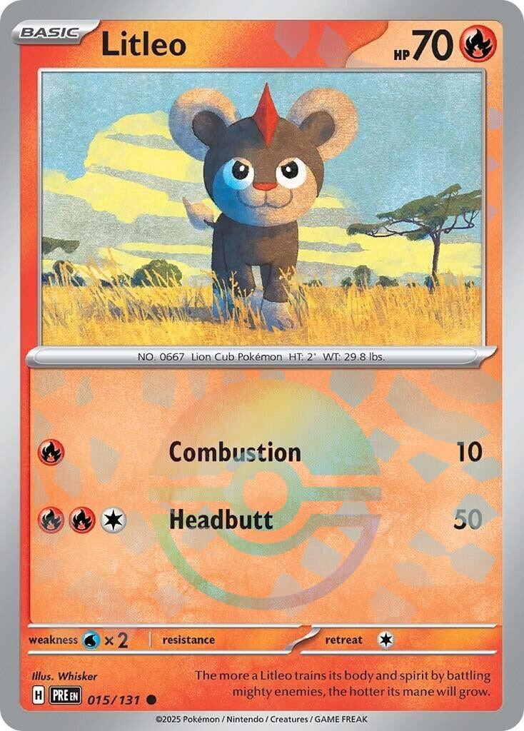 Image for Litleo (Poke Ball Pattern) (SV: Prismatic Evolutions) (015/131) - Pokemon