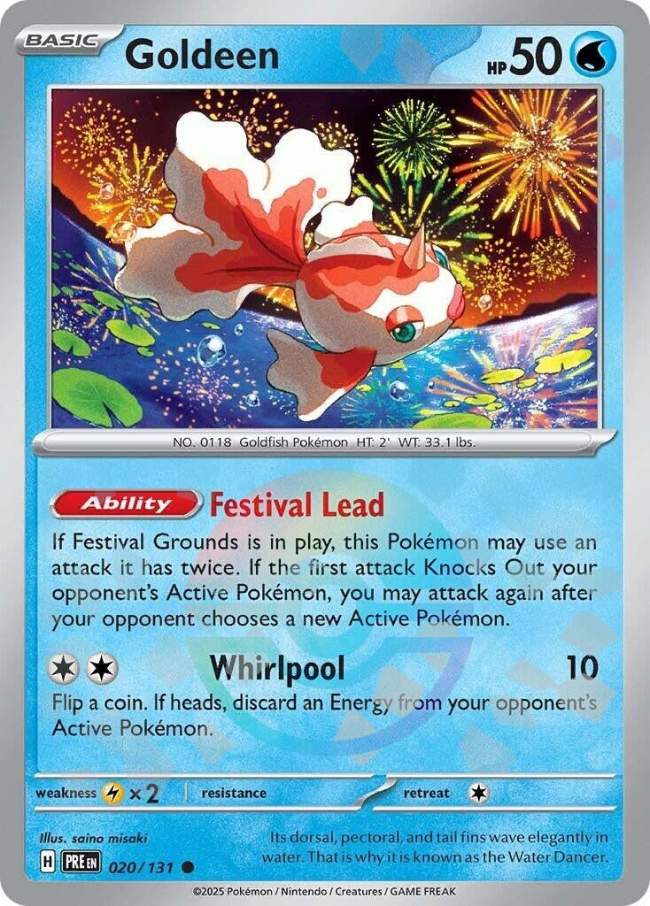 Image for Goldeen (Poke Ball Pattern) (SV: Prismatic Evolutions) (020/131) - Pokemon