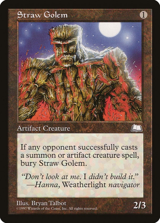 Image for Straw Golem (Weatherlight) - Magic: The Gathering