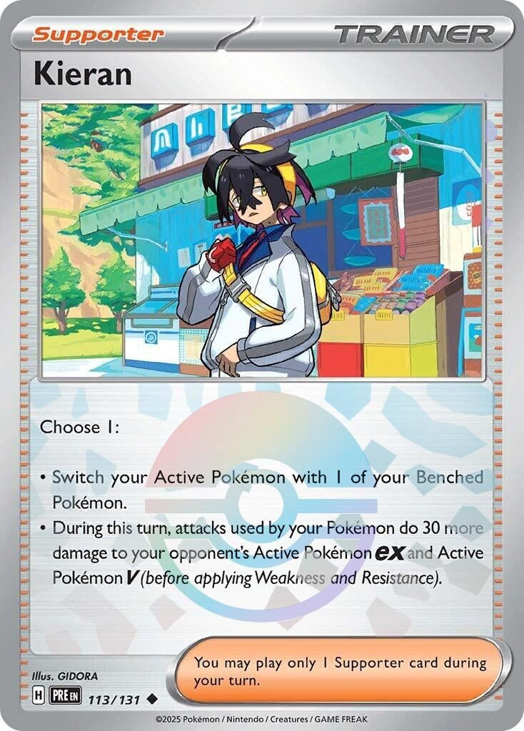 Image for Kieran - 113/131 (Poke Ball Pattern) (SV: Prismatic Evolutions) (113/131) - Pokemon