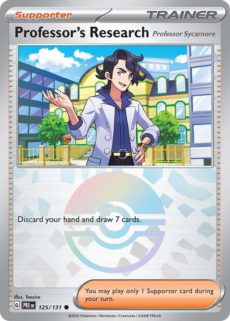 Image for Professor's Research [Professor Sycamore] (Poke Ball Pattern) (SV: Prismatic Evolutions) (125/131) - Pokemon