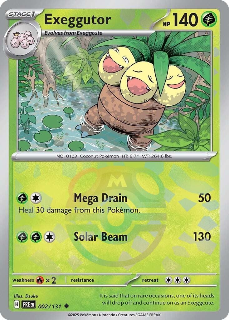 Image for Exeggutor (Master Ball Pattern) (SV: Prismatic Evolutions) (002/131) - Pokemon