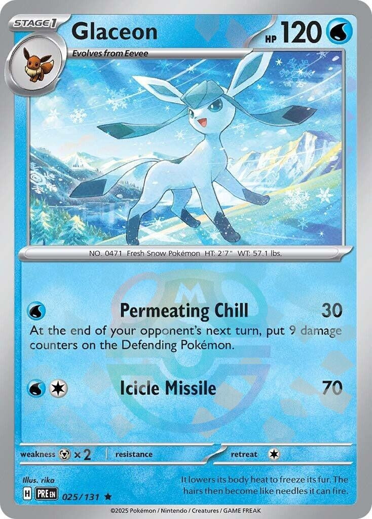 Image for Glaceon (Master Ball Pattern) (SV: Prismatic Evolutions) (025/131) - Pokemon