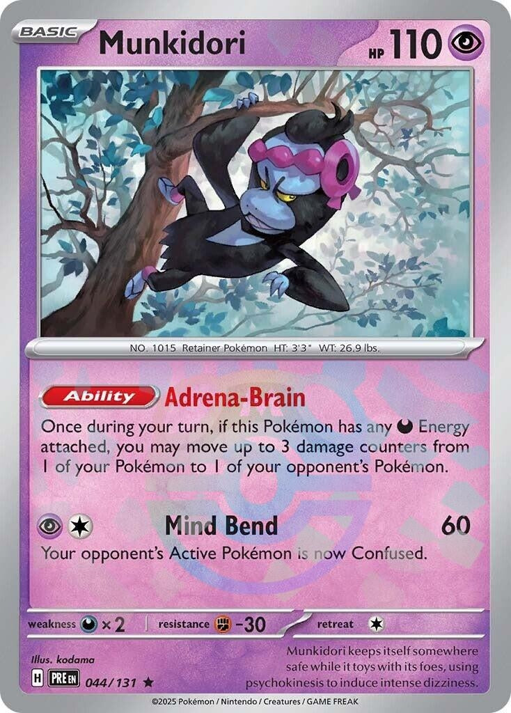 Image for Munkidori (Master Ball Pattern) (SV: Prismatic Evolutions) (044/131) - Pokemon