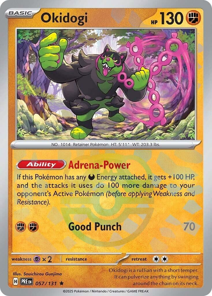 Image for Okidogi (Master Ball Pattern) (SV: Prismatic Evolutions) (057/131) - Pokemon