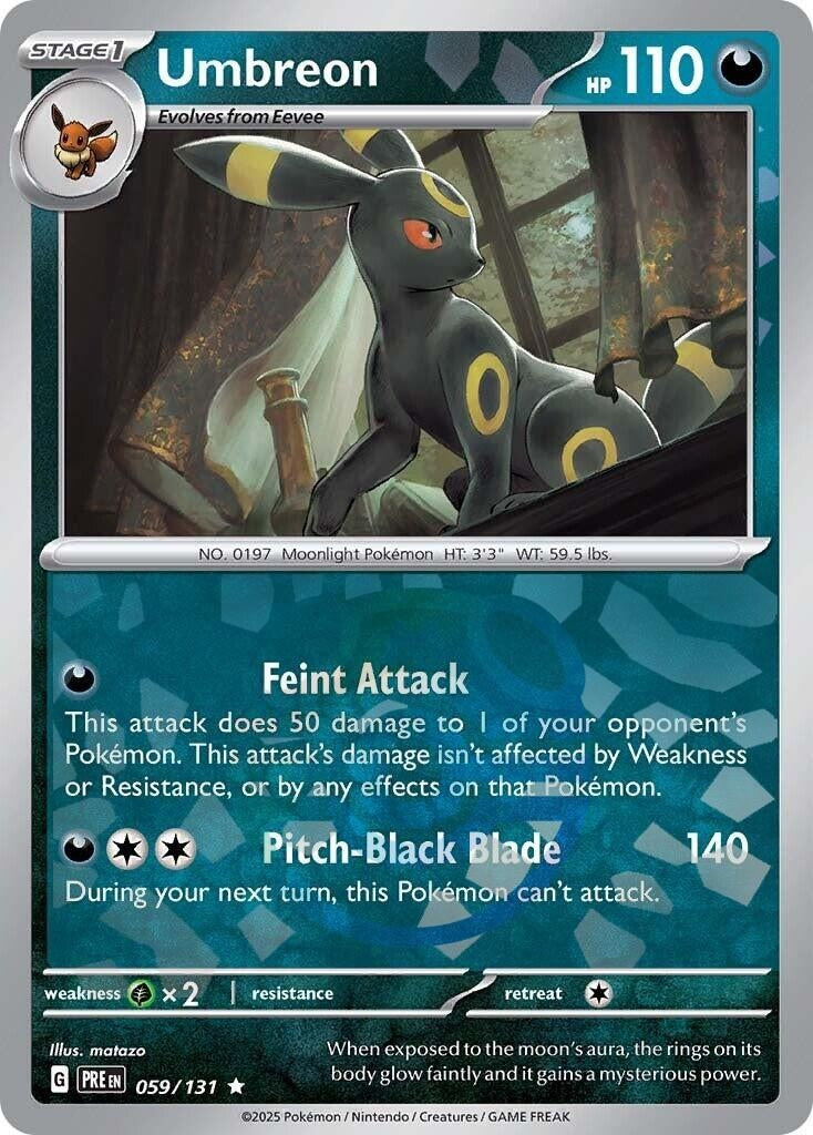 Image for Umbreon (Master Ball Pattern) (SV: Prismatic Evolutions) (059/131) - Pokemon