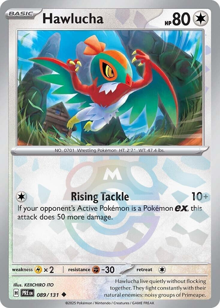 Image for Hawlucha (Master Ball Pattern) (SV: Prismatic Evolutions) (089/131) - Pokemon