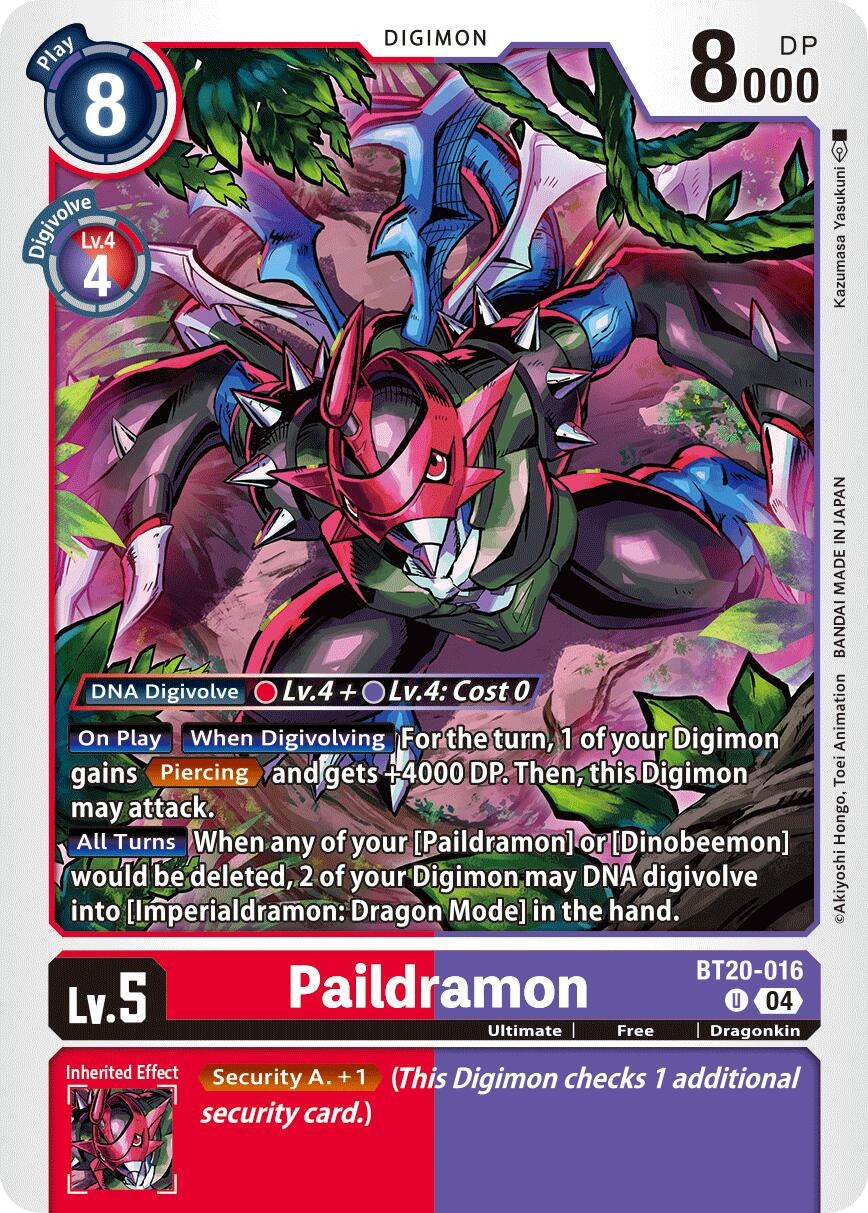 Image for Paildramon (BT19-20) (BT20-016 U) - Digimon Card Game