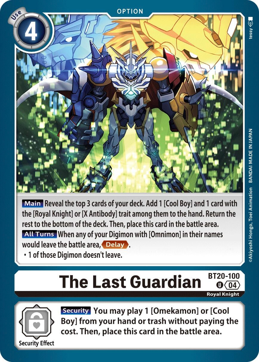 Image for The Last Guardian (BT19-20) (BT20-100 U) - Digimon Card Game