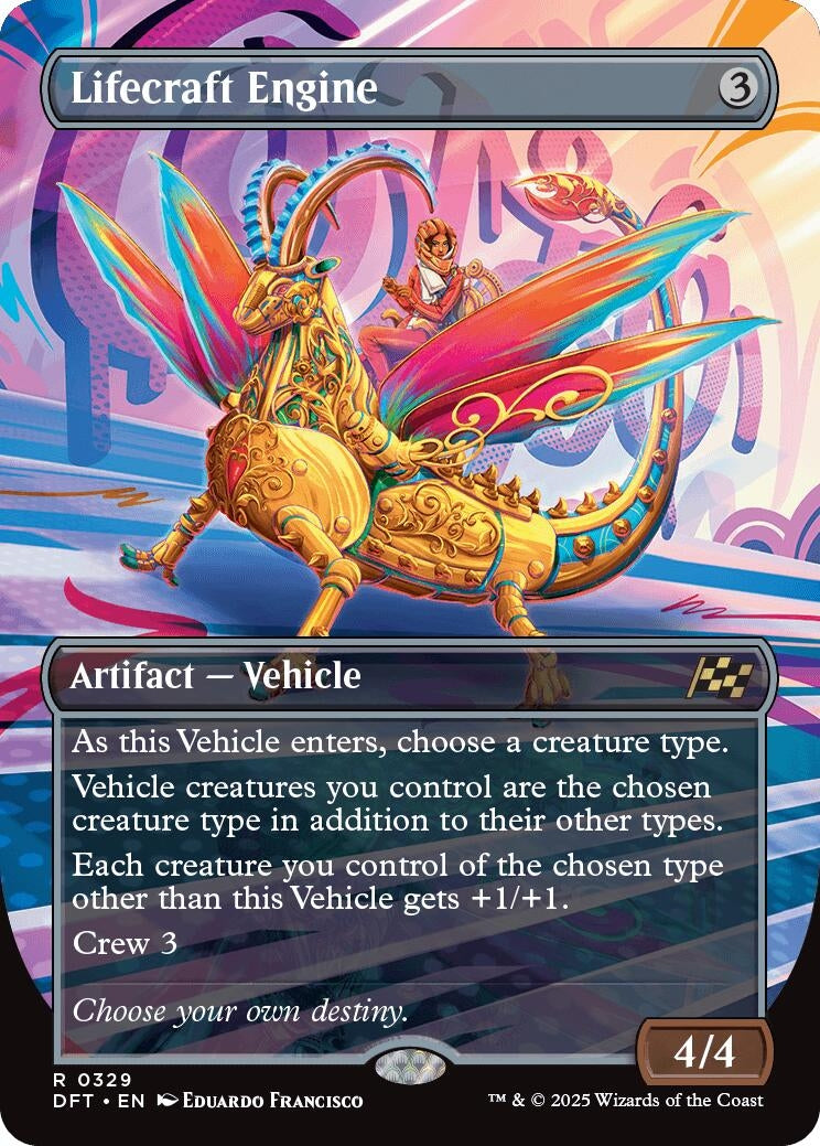 Image for Lifecraft Engine (Borderless) (Aetherdrift) (329) - Magic: The Gathering