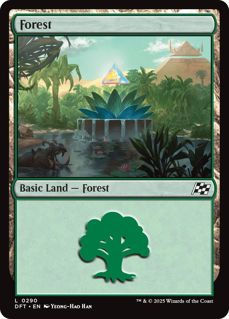 Image for Forest (0290) (Aetherdrift) (290) - Magic: The Gathering