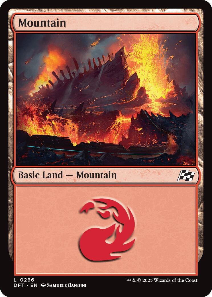 Image for Mountain (0286) (Aetherdrift) (286) - Magic: The Gathering