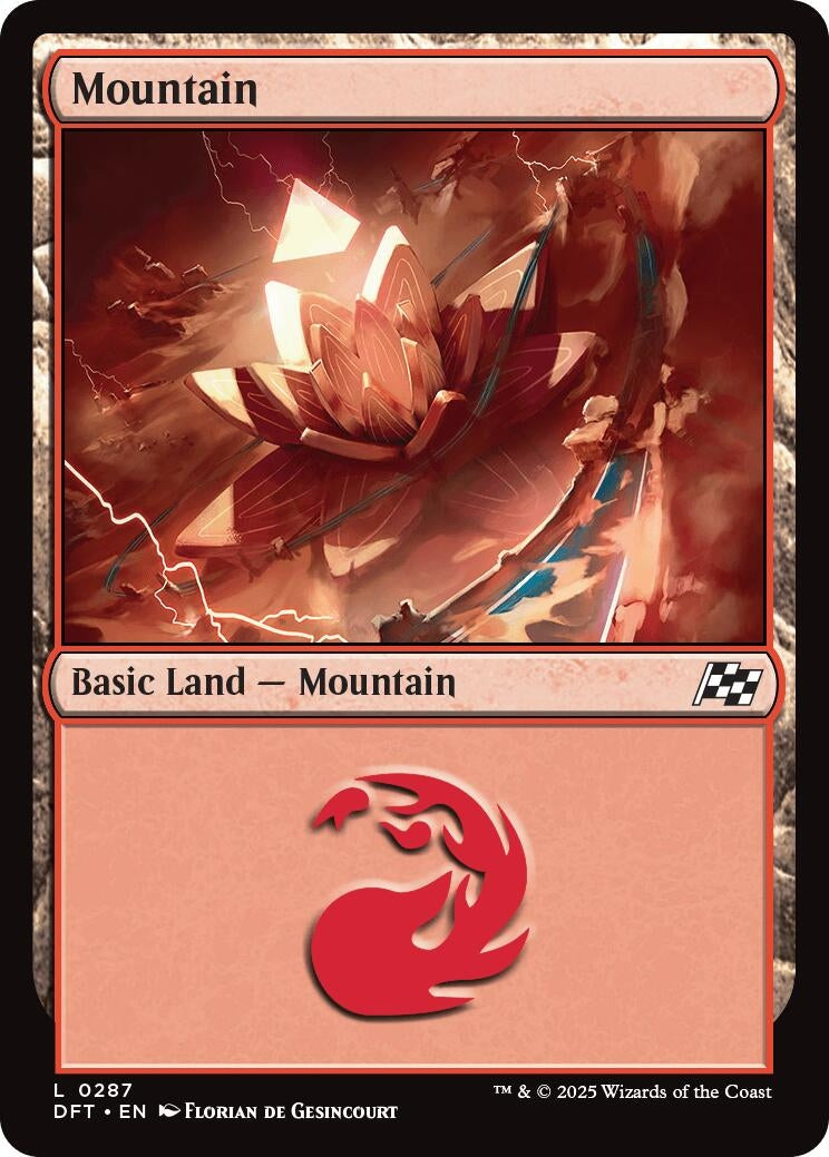 Image for Mountain (0287) (Aetherdrift) (287) - Magic: The Gathering