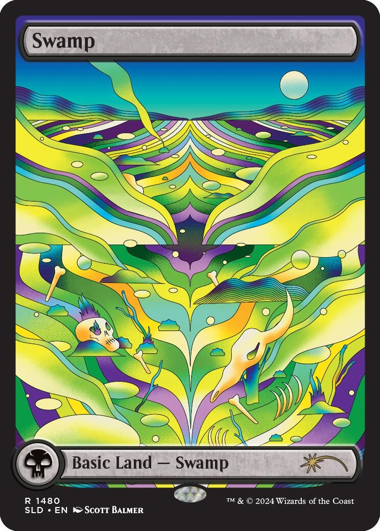 Image for Swamp (1480) (Secret Lair Drop Series) (1480) - Magic: The Gathering