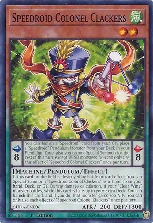 Image for Speedroid Colonel Clackers (Supreme Darkness) (SUDA-EN006) - YuGiOh