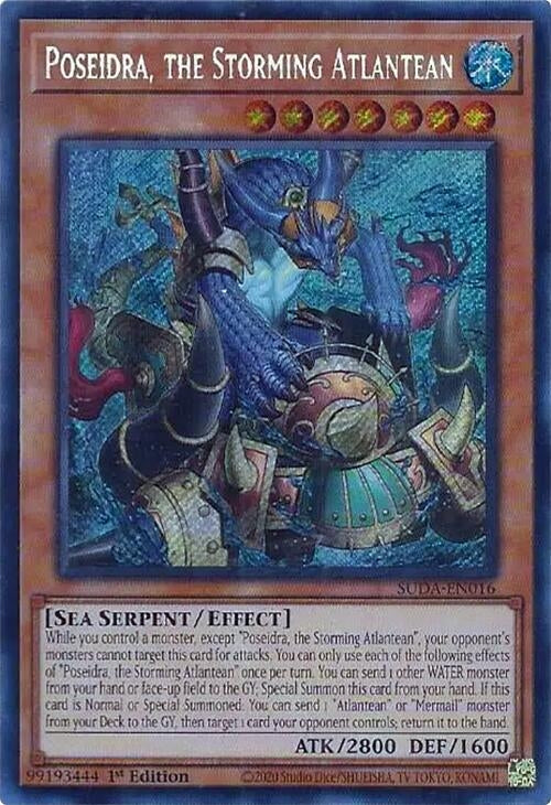 Image for Poseidra, the Storming Atlantean (Supreme Darkness) (SUDA-EN016) - YuGiOh