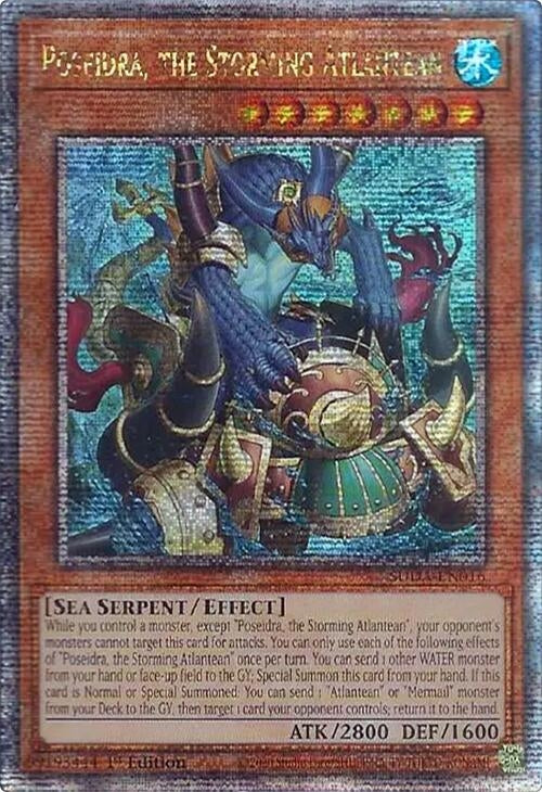 Image for Poseidra, the Storming Atlantean (Quarter Century Secret Rare) (Supreme Darkness) (SUDA-EN016) - YuGiOh