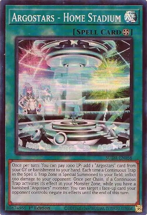 Image for Argostars - Home Stadium (Supreme Darkness) (SUDA-EN058) - YuGiOh