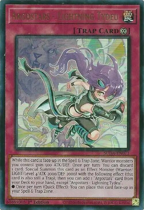 Image for Argostars - Lightning Tydeu (Supreme Darkness) (SUDA-EN071) - YuGiOh