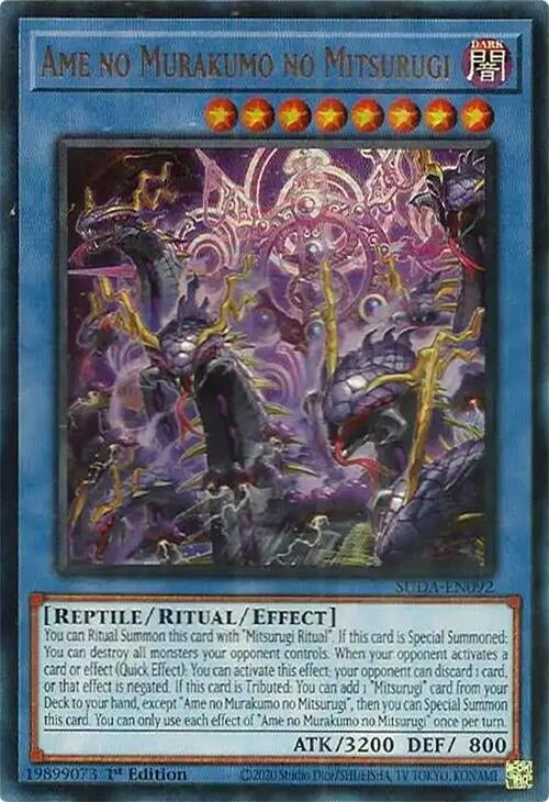 Image for Ame no Murakumo no Mitsurugi (Supreme Darkness) (SUDA-EN092) - YuGiOh