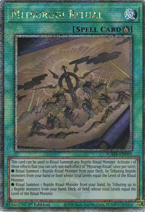 Image for Mitsurugi Ritual (Quarter Century Secret Rare) (Supreme Darkness) (SUDA-EN095) - YuGiOh