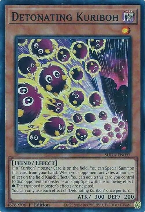 Image for Detonating Kuriboh (Supreme Darkness) (SUDA-EN097) - YuGiOh
