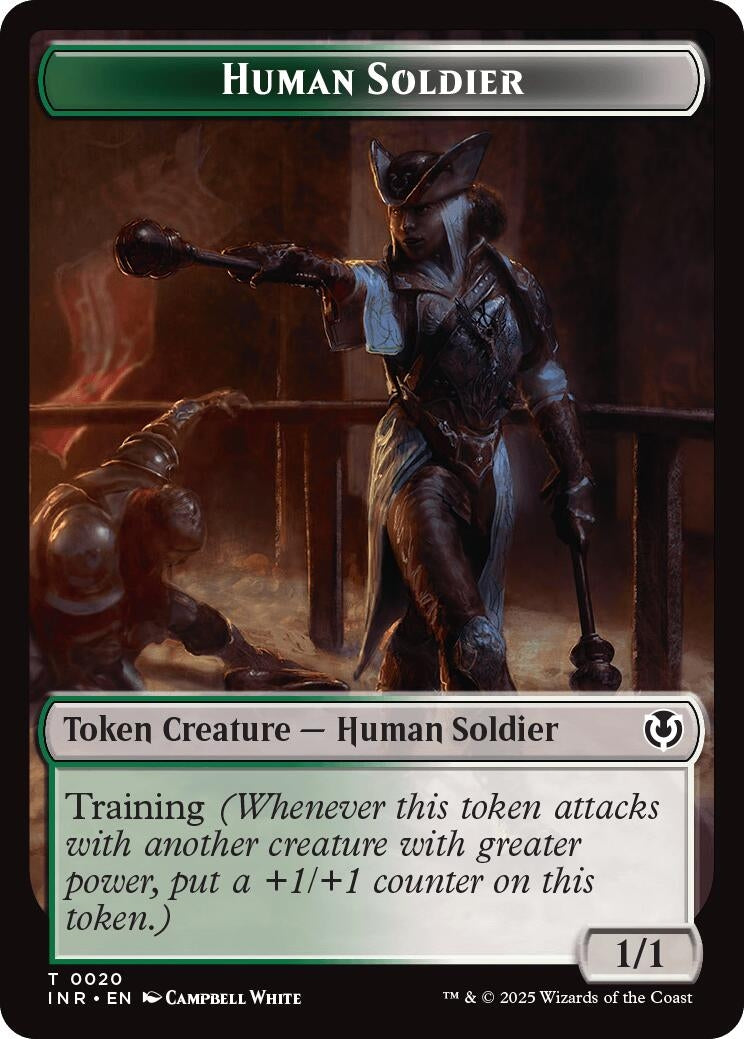 Image for Human Soldier (0020) // Emblem - Tamiyo, Field Researcher Double-Sided Token (Innistrad Remastered) (20 // 26) - Magic: The Gathering