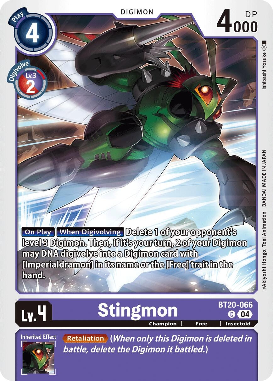 Image for Stingmon (BT19-20) (BT20-066 C) - Digimon Card Game
