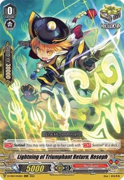 Lightning of Triumphant Return, Reseph - V Clan Collection Vol.3 (Triple Rare) [D-VS03-042]