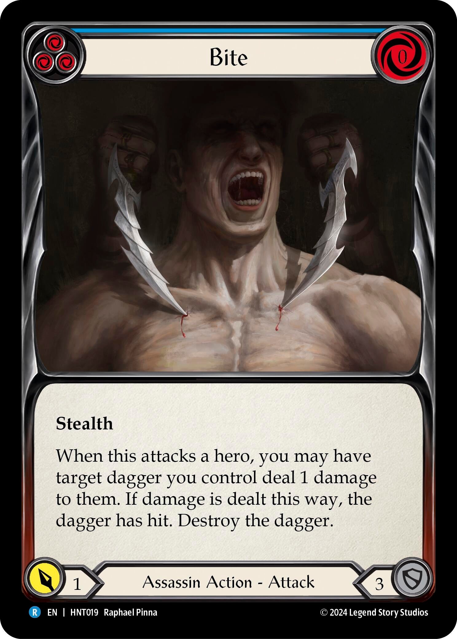 Image for Bite (Blue) (The Hunted) (HNT019) - Flesh and Blood TCG