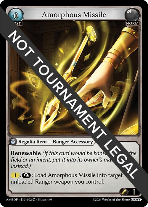 Image for Amorphous Missile (Mortal Ambition Draft Pack) (002) - Grand Archive TCG