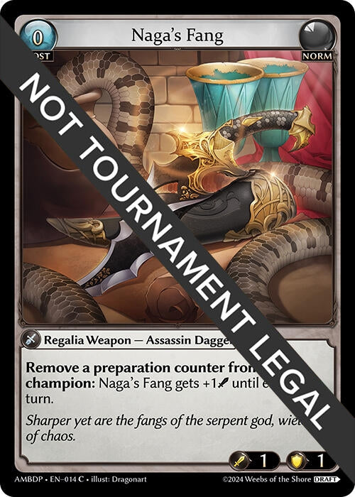 Image for Naga's Fang (Mortal Ambition Draft Pack) (014) - Grand Archive TCG
