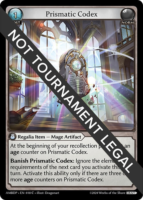 Image for Prismatic Codex (Mortal Ambition Draft Pack) (018) - Grand Archive TCG