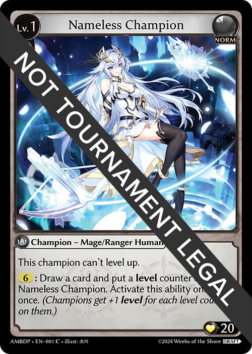Image for Nameless Champion (Mage/Ranger) (Mortal Ambition Draft Pack) (001) - Grand Archive TCG