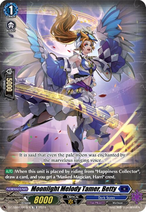 Image for Moonlight Melody Tamer, Betty (DZ-SS02: Stride Deckset -Harri-) (DZ-SS02/003EN) - Cardfight Vanguard