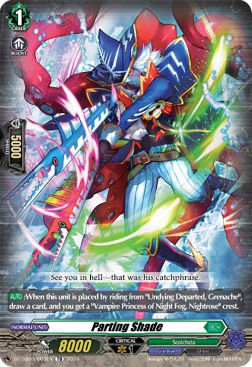 Image for Parting Shade (DZ-SS03: Stride Deckset -Nightrose-) (DZ-SS03/003EN) - Cardfight Vanguard