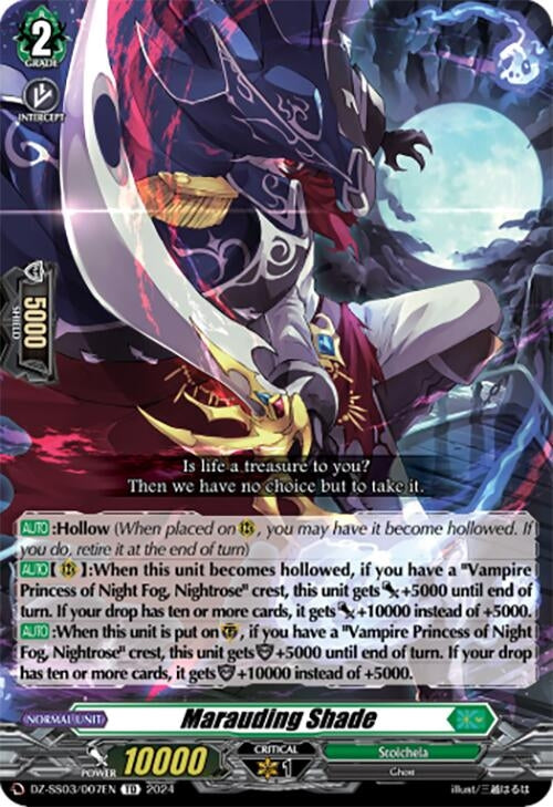 Image for Marauding Shade (DZ-SS03: Stride Deckset -Nightrose-) (DZ-SS03/007EN) - Cardfight Vanguard