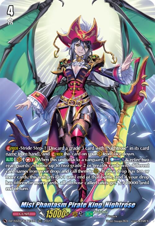 Image for Mist Phantasm Pirate King, Nightrose (TDR) (DZ-SS03: Stride Deckset -Nightrose-) (DZ-SS03/017EN-R) - Cardfight Vanguard